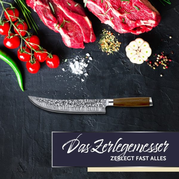 Damast Zerlegemesser Bild 3