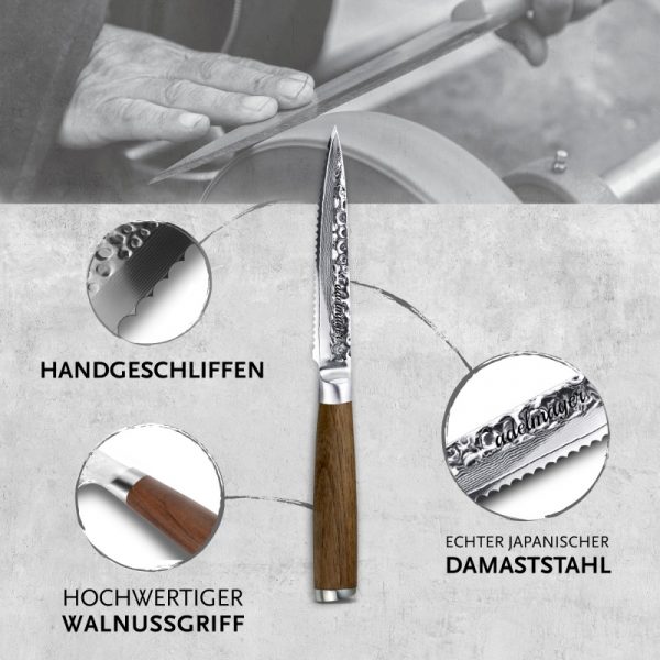 Damast Steakmesser Eigenschaften