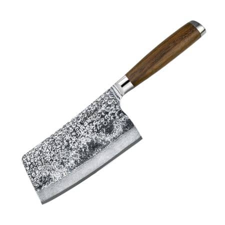 adelmayer® bdamast hackmesser 18,3 cm handgeschliffen und mit walnussgriff
