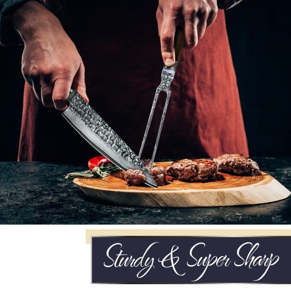 damascus carving fork 3