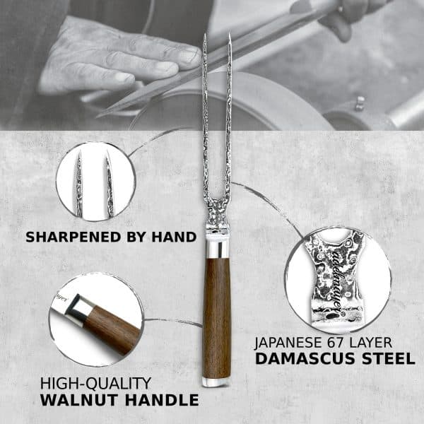 damascus carving fork 4