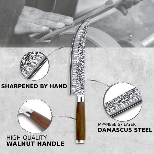 damascus carving knife 4