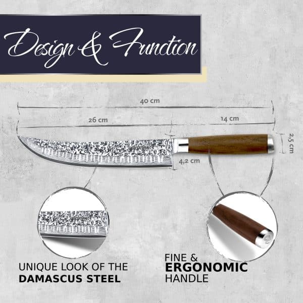 damascus carving knife 6