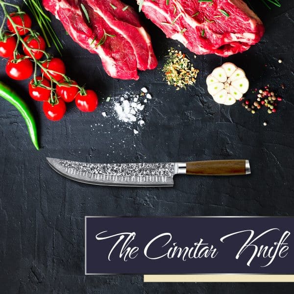 damascus carving knife 7
