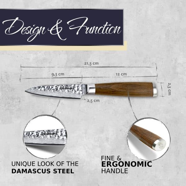 damascus paring knife 6