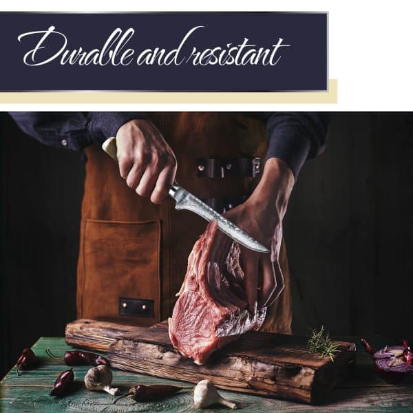 Person preparing meat on wooden cutting board.