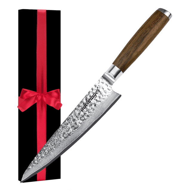 Kitchen knife with gift box.