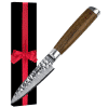 Decorated knife with gift box and bow.